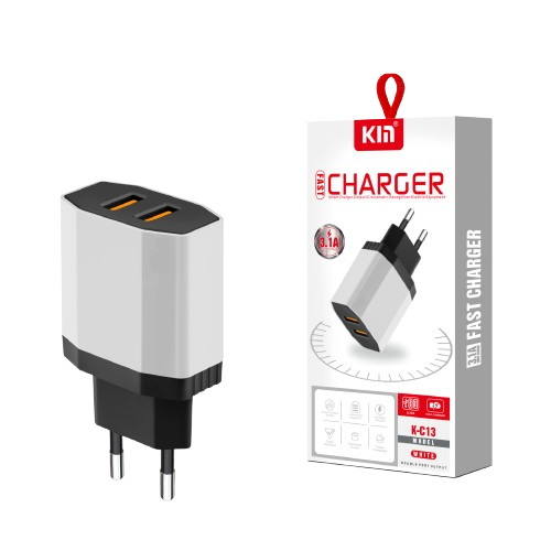 KIN K-C13 European standard dual USB charger